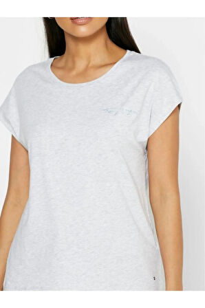 Tommy Hilfıger Kadın Bisiklet Yaka t-shirt