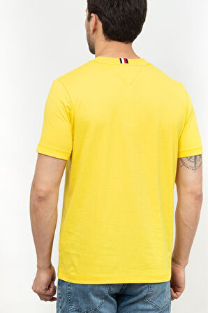 Erkek Dokuma Kumaş Kısa Kol Düz Model T-Shirt