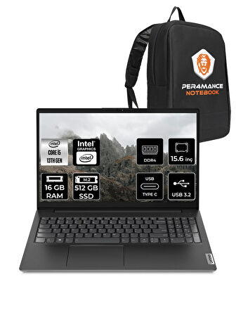 Lenovo V15 G4 i5 13420H 16GB 512GB SSD 15.6'' FHD FDOS Dizüstü Bilgisayar & PER4 ÇANTA