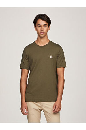 Erkek Dokuma Kumaş Kısa Kol Düz Model T-Shirt