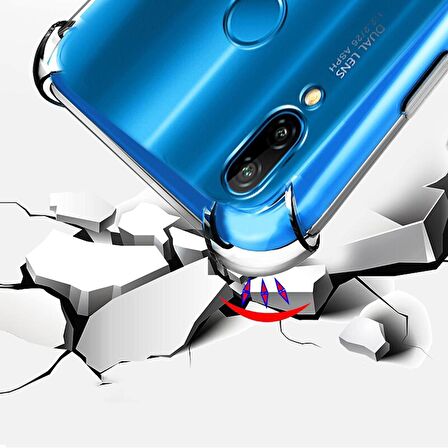 Gpack Samsung Galaxy A20s Kılıf AntiShock Ultra KorumaNano Glass