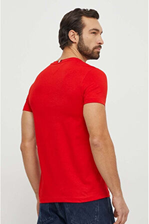 Bisiklet Yaka Baskılı Erkek T-Shırt