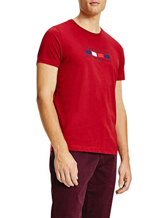 Erkek Baskı Logo Organik Pamuklu Tişört