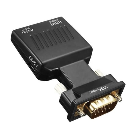 Lunatic 0145 Vga To Hdmi Çevirici Dönüştürücü Laptop Tv Monitör Adaptör Kablosu VGA çıkışını HDTV'ye dönüştürmenizi sağlar.