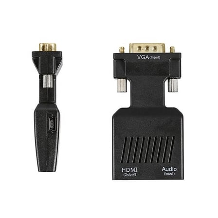 Lunatic 0145 Vga To Hdmi Çevirici Dönüştürücü Laptop Tv Monitör Adaptör Kablosu VGA çıkışını HDTV'ye dönüştürmenizi sağlar.