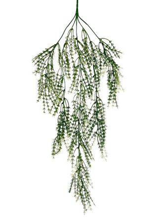 Yapay Çiçek Sarkan Çiçek Yeşil Beyaz Kılçık Yapay Sarmaşık  60*30cm UV Katkılı Güneşe Dayanıklı