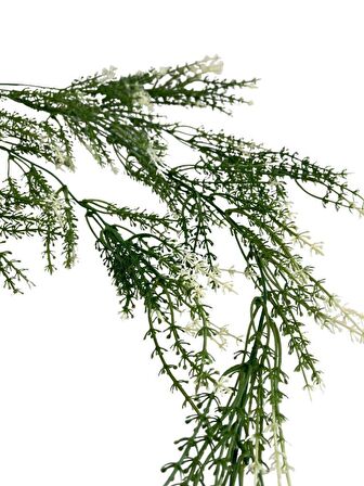 Yapay Çiçek Sarkan Çiçek Yeşil Beyaz Kılçık Yapay Sarmaşık  60*30cm UV Katkılı Güneşe Dayanıklı