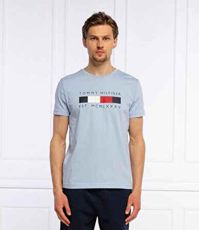 Erkek Baskı Logo Organik Pamuklu Tişört