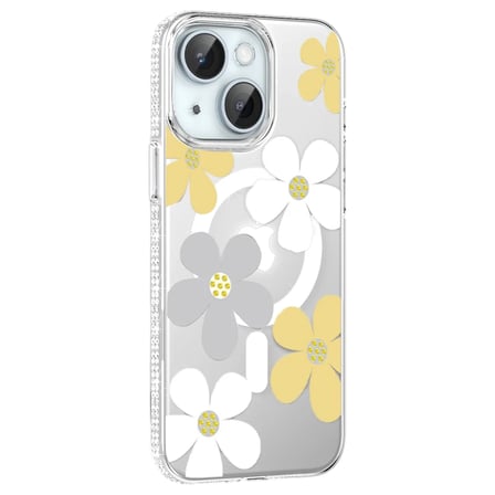 Joko Apple iPhone 14 Floral Magsafe Kapak - Sarı