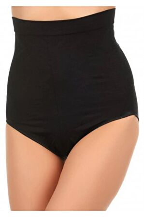 Kadın Siyah Yüksek Bel Slip Şekillendirici Korse