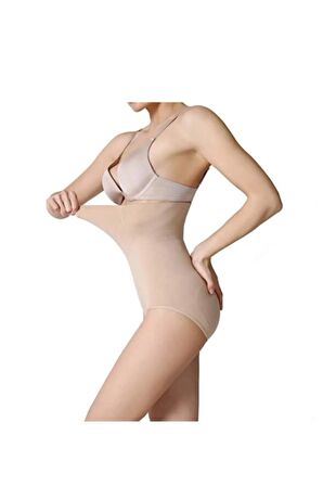 Kadın Ten Slip Yüksek Bel Korse