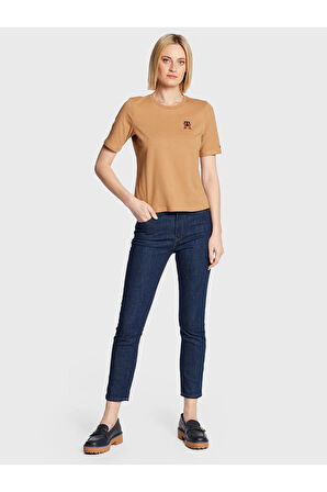 Monogram Kadın T-Shırt Regular Fit