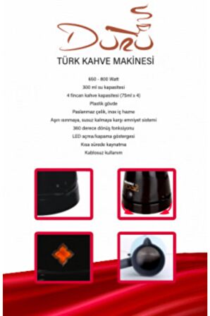 Queen Qcz-85b Solo Beyaz Türk Kahvesi Makinesi