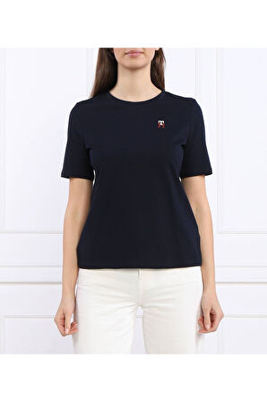 Kadın Pamuklu Nakışlı T-Shirt