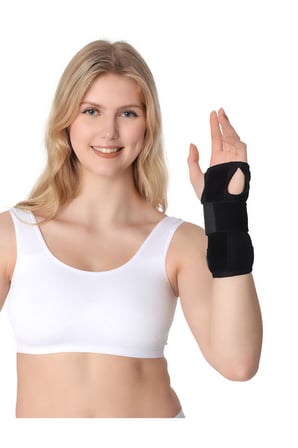 ORT-202 Fileli El Bilek Ateli - Siyah (Çift Taraflı / Unisex)