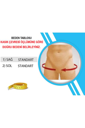 Code: ORT-279 Tek Taraflı Kasık Fıtığı Bağı (Sağ - Sol Seçenekli / Standart Beden)