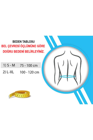 Code: ORT-283 Abdominal Korse - 3 Bantlı (Standart Beden)