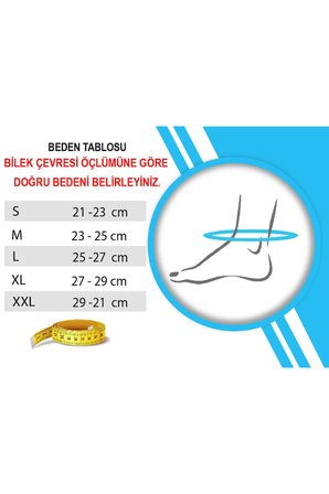 Code: ORT-361 Örme Aşil Tendon Destekli Ayak Bilekliği