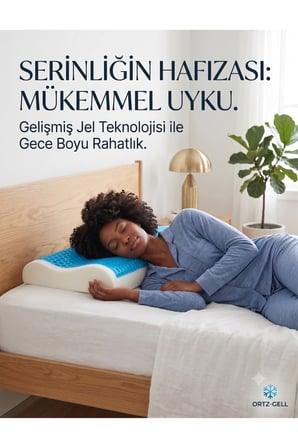 Code: ORT-601 JELLİ VİSCO BOYUN YASTIĞI 55*37*11*7