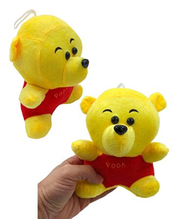 Winnie The Pooh Peluş Figür Sevimli Oturan Pooh Peluş 18cm.