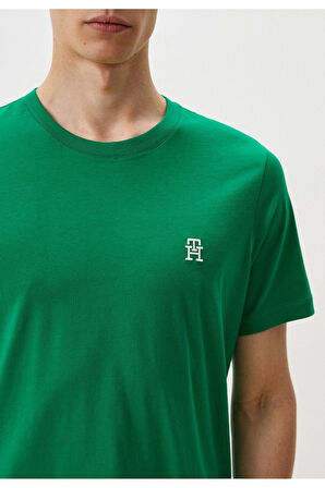 Erkek Dokuma Kumaş Kısa Kol Düz Model T-Shirt