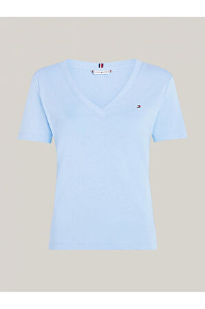 V Yaka Slim Tişört