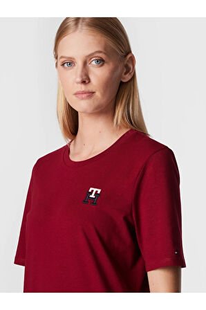 Monogram Kadın T-Shırt Regular Fit