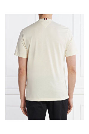 Erkek Dokuma Kumaş Kısa Kol Düz Model Bej T-Shirt MW0MW33987-AEF