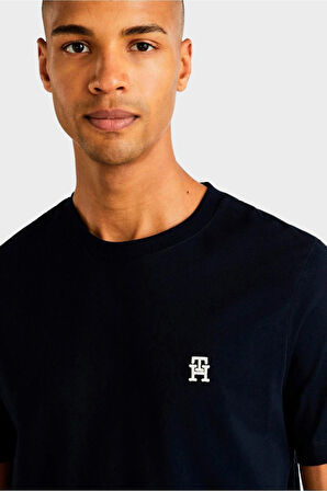 Erkek Dokuma Kumaş Kısa Kol Düz Model T-Shirt