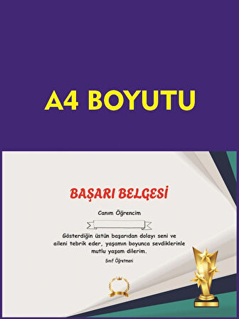 BAŞARI BELGESİ 40 ADET