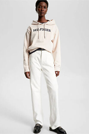 Kapşonlu Logo Nakışlı Sweatshirt