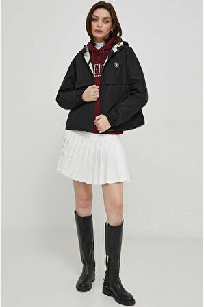 Kapşonlu Nakış İşlemeli Baskı Logo Sweatshirt