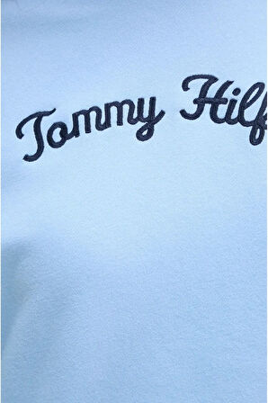 Kapşonlu El Yazılı Nakışlı Sweatshirt