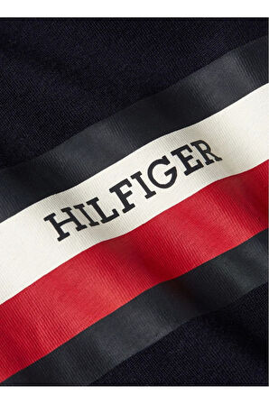 Uzun Kollu Monotype Göğüs Şerit Slim Fit