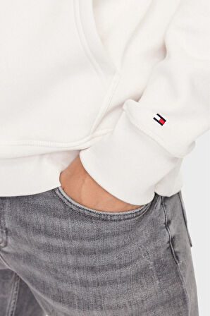 Erkek Regular Fıt Küçük Nakış Logo Sweatshirt