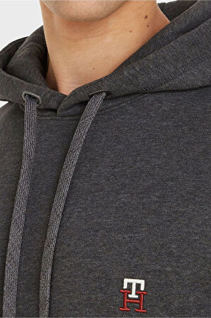 Erkek Regular Fıt Küçük Nakış Logo Sweatshirt