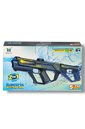 1003 Şarjlı Işıklı Su Tabancası 2IN1 Oyuncak Su Tabancası