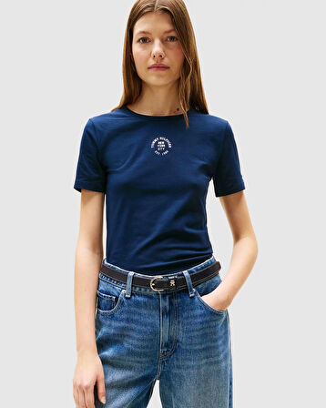 MARKA BASKILI LOGO İNCE T-SHİRT