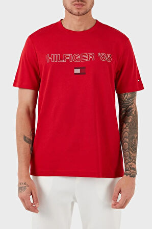 Erkek Marka Logolu Organik Pamuklu Bisiklet Yakalı T-Shirt