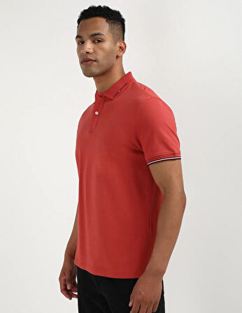 REGULAR FİT DOKUMA PAMUKLU POLO YAKA T shirt