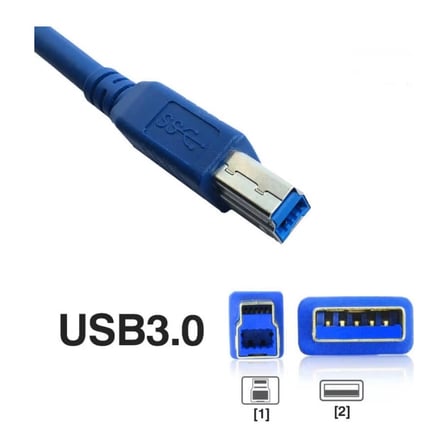 Lunatic 7347 USB 3.0 To Type B Erkek Yazıcı Kablosu 5gbps Printer Ara Data Kablo 3m