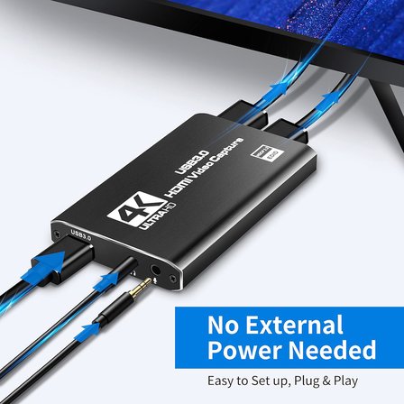 Lunatic 8013 4K Video Capture USB 3.0 Ultra HD HDMI'dan USB 3.0'a HDTV PS4, Switch, Xbox One & Xbox 360 
