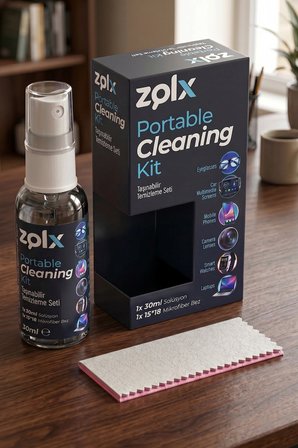 Zolx 30ml Taşınabilir Temizleme Kiti Gözlük Telefon Tablet Akıllı Saat Küçük Ekran Temizliği 15*18 B