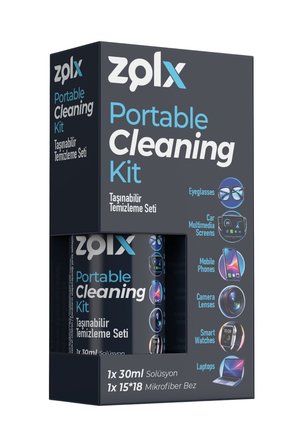 Zolx 30ml Taşınabilir Temizleme Kiti Gözlük Telefon Tablet Akıllı Saat Küçük Ekran Temizliği 15*18 B