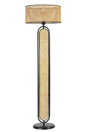 BELİNDA SİYAH SİLİNDİR RATTAN LAMBADER