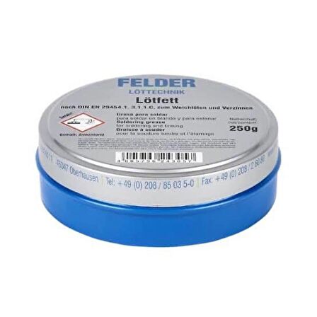 LÖTFETT FELDER LÖTTECHNIK LEHİM PASTASI 250gr