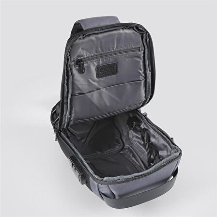 Ççs 51463 Tek Omuz Askılı Sırt ve Göğüs Çantası Gri