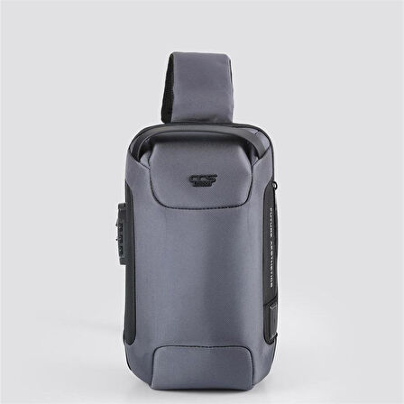 Ççs 51463 Tek Omuz Askılı Sırt ve Göğüs Çantası Gri