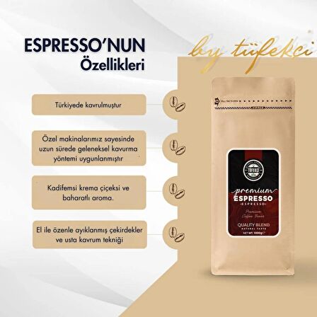 Espresso Premium Çekirdek Kahve 250gr