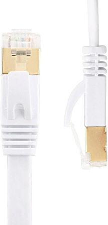  Lunatic 8049 Cat7 Rj45 Modem Internet Kablosu 0,5 Metre 10gbps 600mhz UÇLARI FABRİKASYON TAKILI Bilgisayar Modem İnternet Ethernet Kablosu